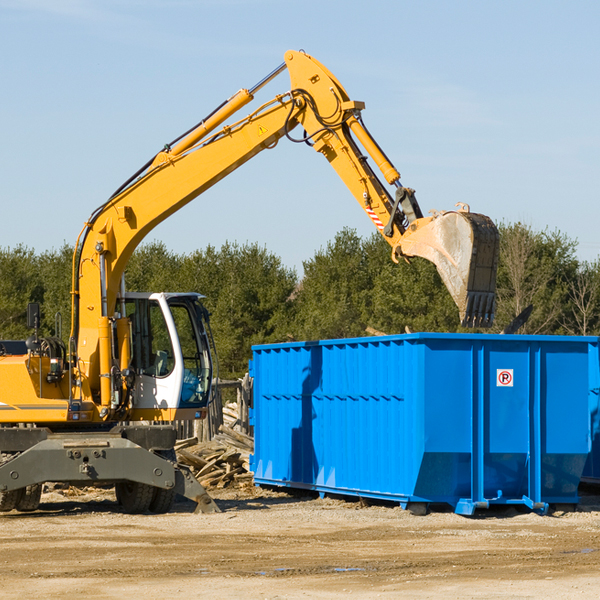 what happens if the residential dumpster is damaged or stolen during rental in Kline